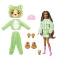 Barbie CUTIE REVEAL Barbie v kostýme - psík v zelenom kostýme žabky