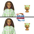 Barbie CUTIE REVEAL Barbie v kostýme - psík v zelenom kostýme žabky