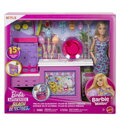 Barbie bábika a stánok s cukrovou vatou herný set