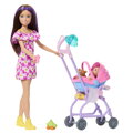 Barbie SKIPPER BABYSITTER pestúnka s kočíkom