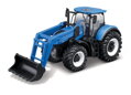 Bburago ASST 10cm Farm Tractor so zotrvačníkom a prednou lyžicou 4 druhy (12ks)