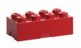LEGO desiatový box 100 x 200 x 75 mm - červená
