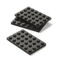 LEGO organizér s tromi zásuvkami - červená