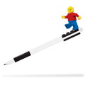 LEGO Gélové pero s minifigúrkou, čierne - 1 ks