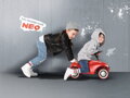 Auto odrážadlo BIG BOBBY CAR NEO červené