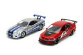 Rýchlo a zbesilo Twin Pack 2006 Mitsubishi Lancer Evo IX + Brianov 2002 Nissan Skyline GTR R34, 1:32 Wave 4/2