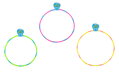 SPORTO Svietiaci Hula hoop