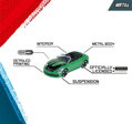 Autíčko Porsche Motorsport Premium, 6 druhov