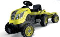 Šliapací traktor Farmer XL zelený s vozíkom