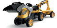 Šliapací traktor Builder Max s bagrom a vozíkom