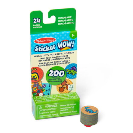 MELISSA & DOUG STICKER WOW NÁPLNE SAMOLEPEKDINOSAURI