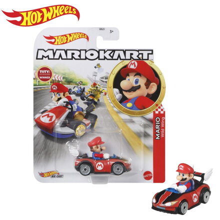 Hot Wheels MARIO KART angličák asst