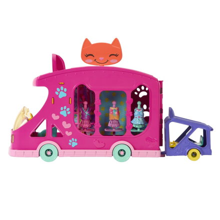 ENCHANTIMALS MAČACÍ MÓDNY OBCHOD NA KOLESÁCH HERNÝ SET