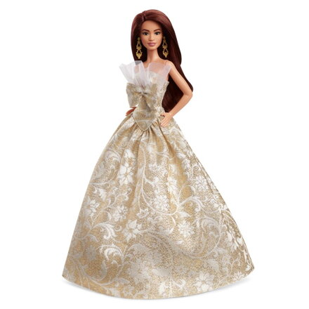 Barbie Vianočná bábika hnedovláska  2025