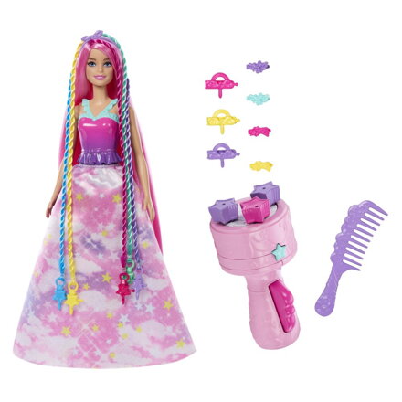 Barbie princezna zaplietanie vlasov