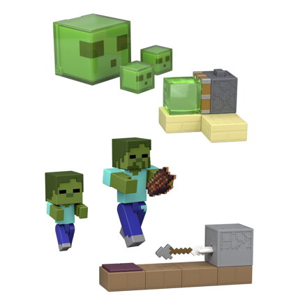 Minecraft 8CM AKČNÁ FIGÚRKA S HERNÝMI DOPLNKAMI ASST