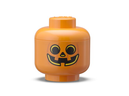 LEGO úložná hlava (mini) - tekvica