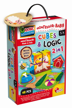 MONTESSORI DREVENÉ KOCKY A LOGIC