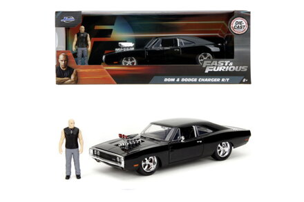Rýchlo a zbesilo 1970 Dodge Charge 1:24 a figúrka Dom Toretto