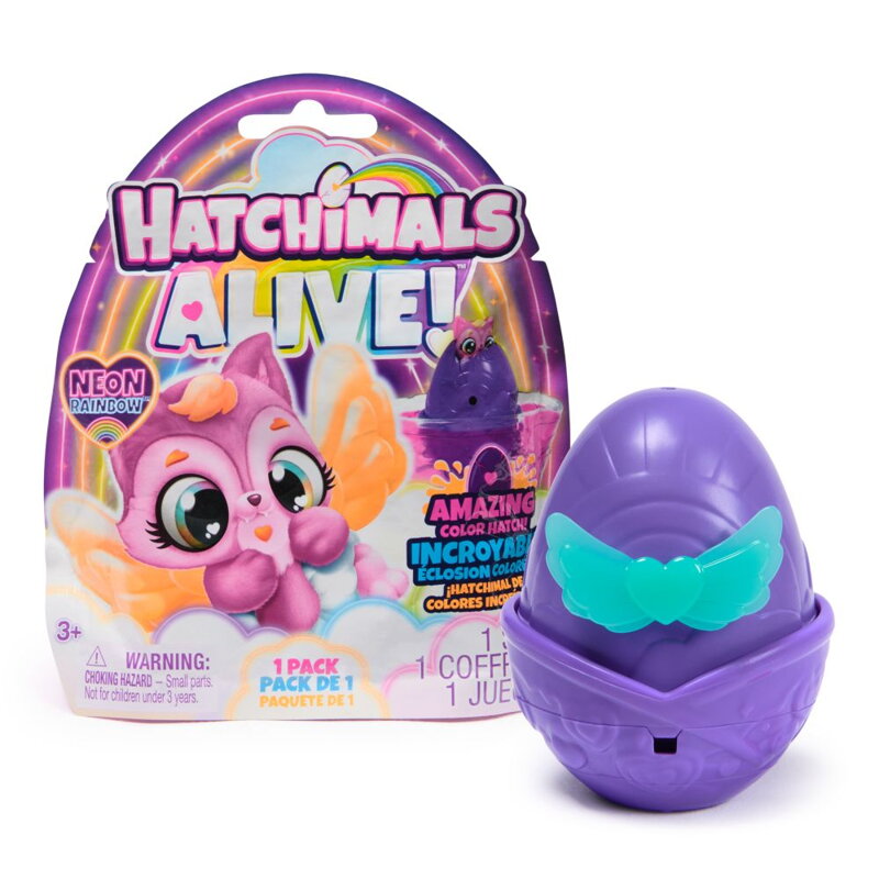 HATCHIMALS JEDNO BALENIE NEÓNOVÁ DÚHA