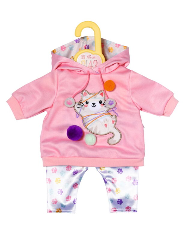 Dolly Moda Oblečenie s mačiatkom, 43 cm