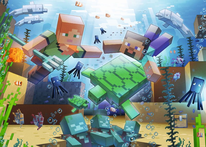Minecraft 1000 dielikov