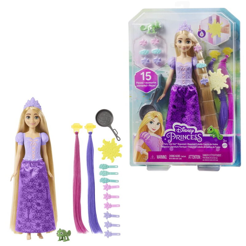 Disney Princess bábika Rapunzel s rozprávkovými  vlasmi