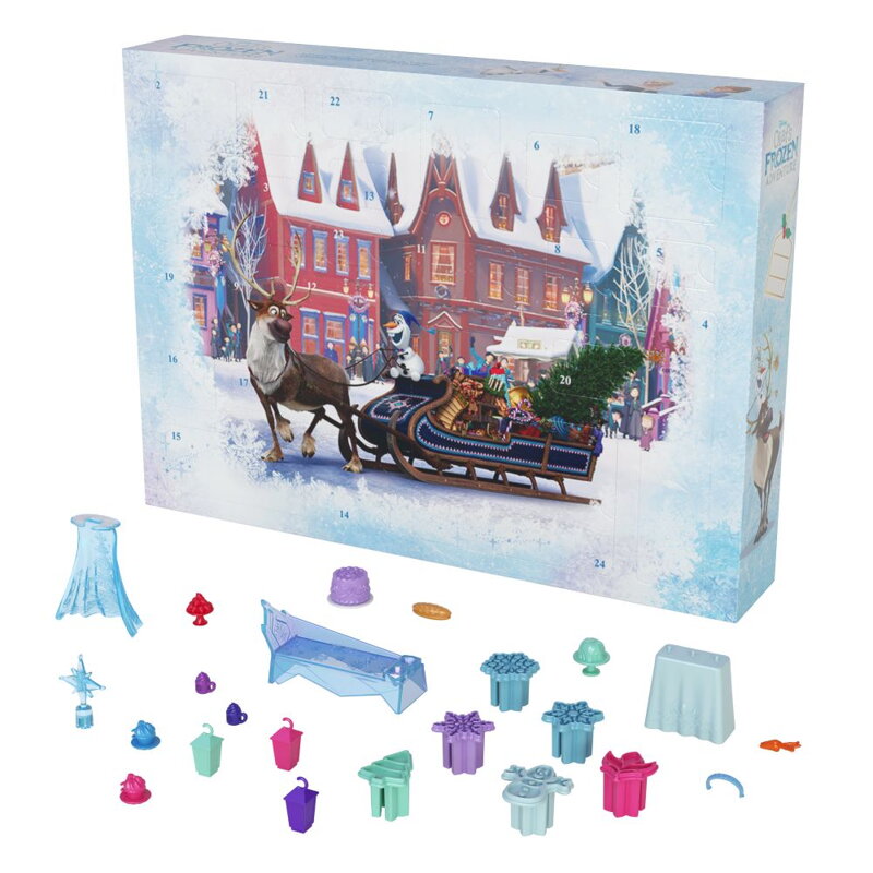 FROZEN ADVENTNÝ KALENDÁR S MALÝMI BÁBIKAMI