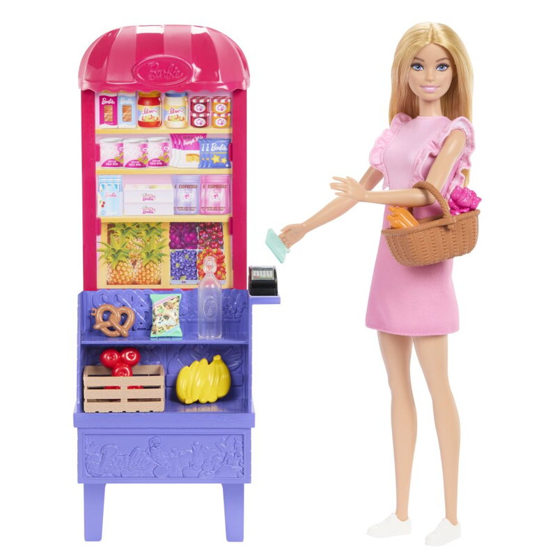 Barbie bábika Malibu nakupuje herný set