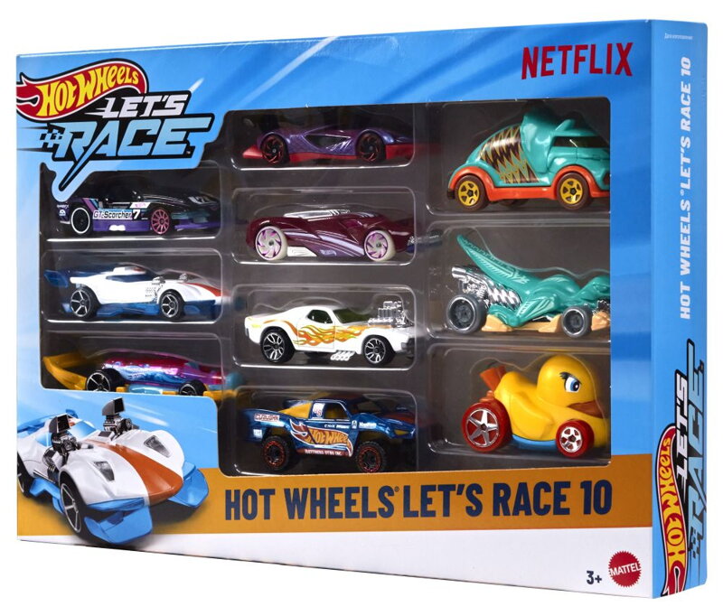 Hot Wheels 10ks angličák závody asst