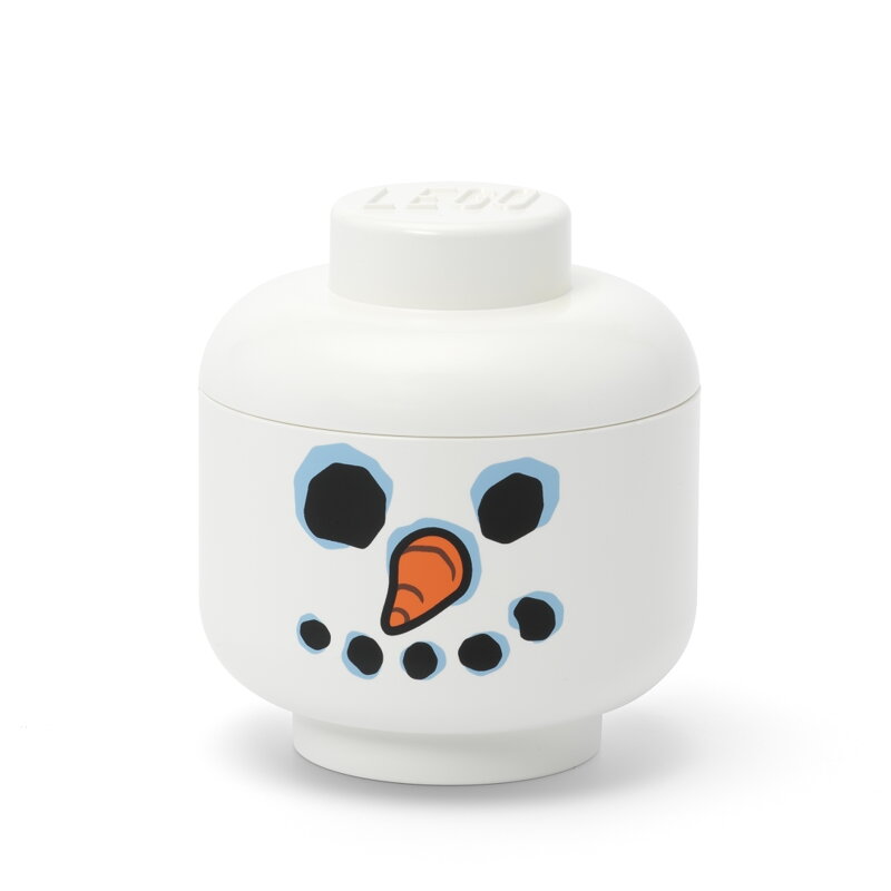 LEGO úložná hlava (mini) - snehuliak