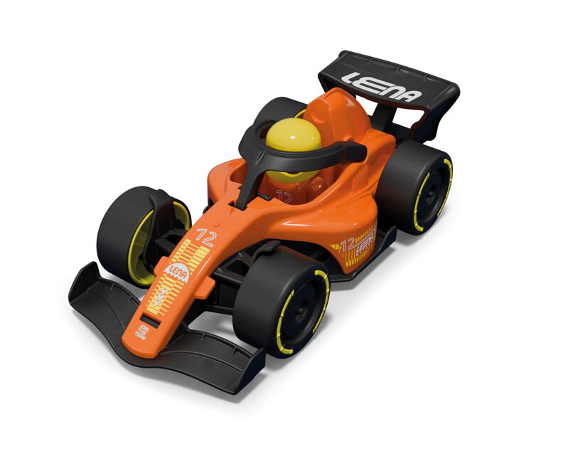 Závodní vůz Formule oranžová