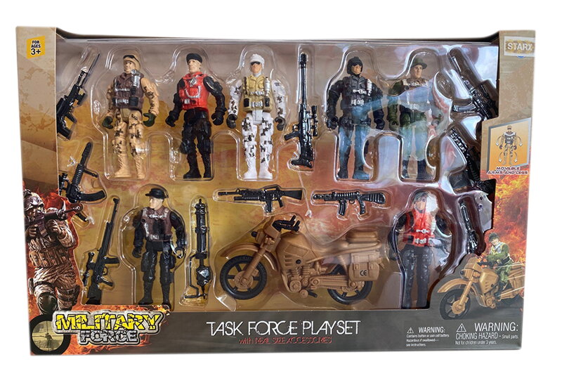 STARX Veľká sada vojačikov s motorkou