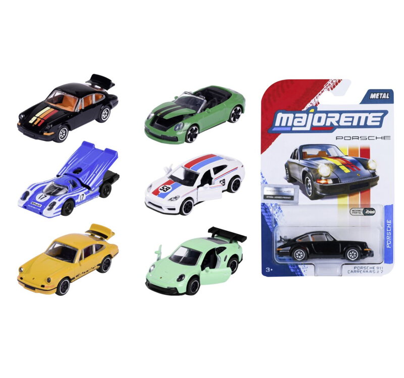 Autíčko Porsche Motorsport Premium, 6 druhov