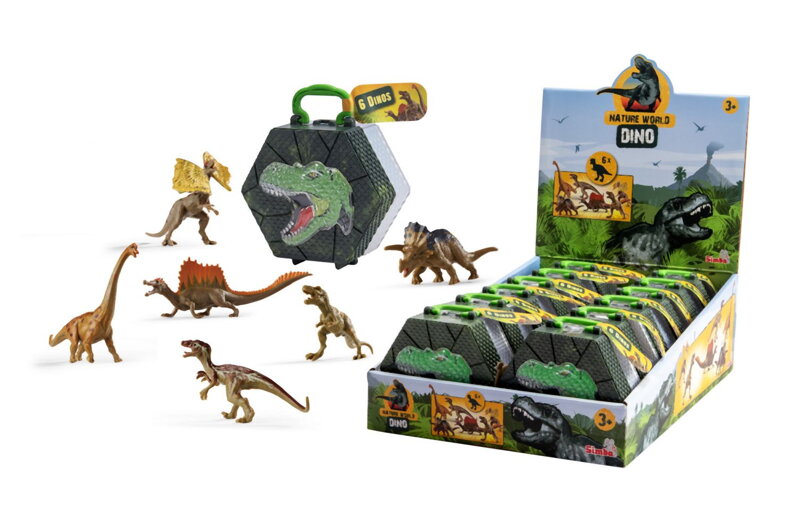 Dinosaury v krabičke 8-9 cm, 6 ks, 12DP