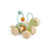 Bigjigs Toys Diplodokus na kolieskach s korálkovým labyrintom - poškodený obal