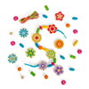 Bigjigs Toys Sada drevených korálikov Summer Flowers