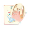 Doudou Darčeková sada ružová Zajačik Ciboulette s hrkálkou 21 cm