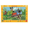 Dino Puzzle Krtko a lokomotíva 15 dielov