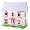Bigjigs Toys Drevený ružový domček pre bábiky