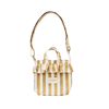 Taška mini cez rameno Beige Stripe