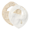 Podbradník bandana 2 ks Husa Newborn Naturals