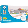 Bigjigs Rail Drevené vláčiky - Farmársky most s tunelom