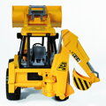 Bruder 2428 Traktor JCB 4CX čelný nakladač + bager