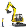 Bruder 2466 Minibager CAT s figúrkou