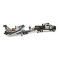 Bruder 2507 Policajné auto RAM s člnom + 2 figúrky