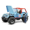 Bruder 2541 Modré auto JEEP s vodičom