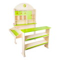 Drevený predajný stánok zelený