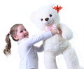 Rappa Plyšový medveď Lily 78 cm krémovo biely s visačkou