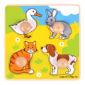 Bigjigs Toys Moje prvé vkladacie puzzle - Domáce zvieratká